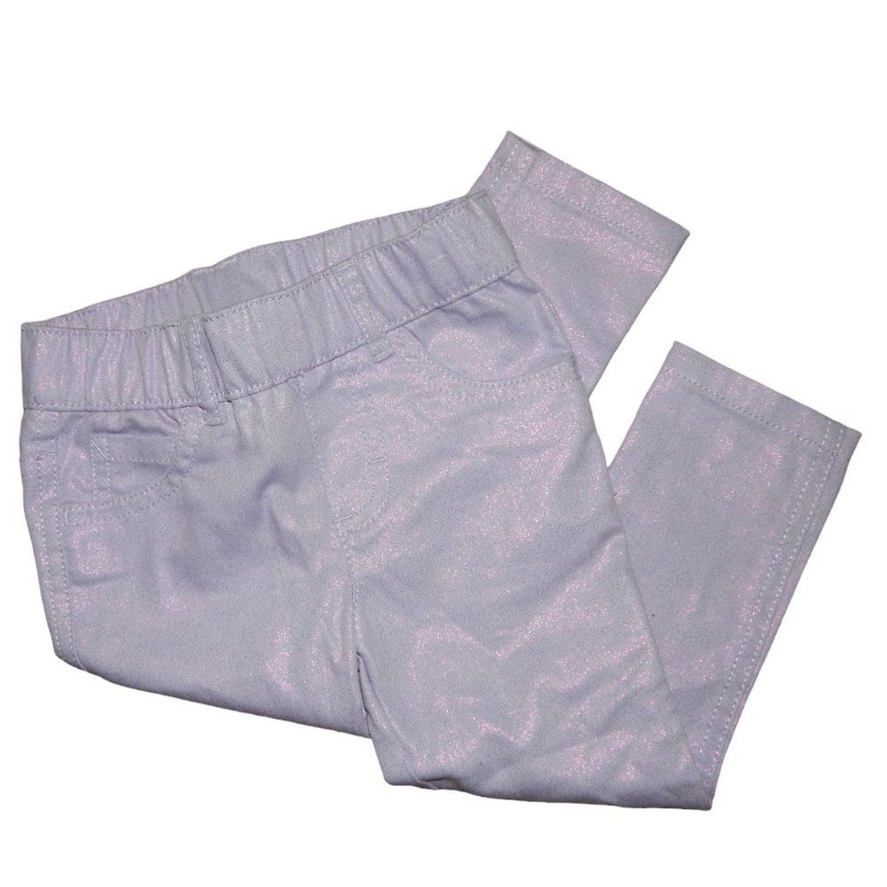 Healthtex infant girls 18 months posy purple glittery shimmery jeggings